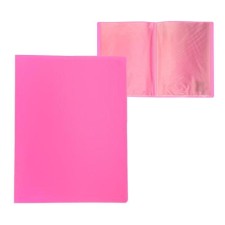 Folder with 30 A4, 500 microns, Calligrata, 15 mm, pink
