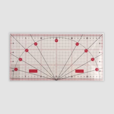 A line for quilting and patchwork, with a transporter 30 × 15 cm, the color is transparent/pink-2