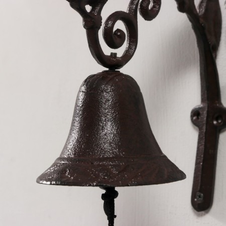 Bell souvenir cast iron "six birds" 21x10x18 cm-3