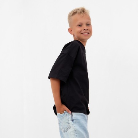T -shirt Children's Minaku Black color, height 122 cm-10