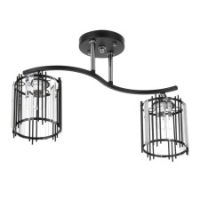 Astril chandelier 2he27 40W Black 45.5x12.5x28.5cm Bayerlux