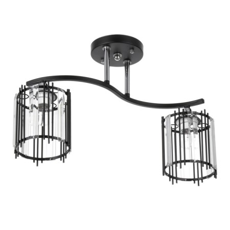 Astril chandelier 2he27 40W Black 45.5x12.5x28.5cm Bayerlux