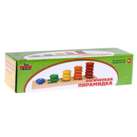 The logical pyramid "Learning to count" with numbers-4