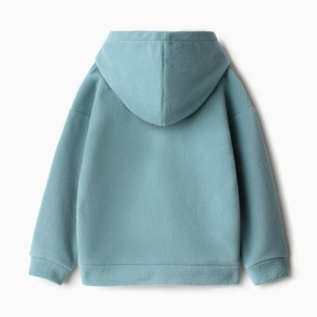 Sweatshirt for girls, menthol color, height 110 cm-3