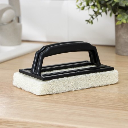 Abrasive brush with a handle of a share, 15 × 9 cm, color mix-6