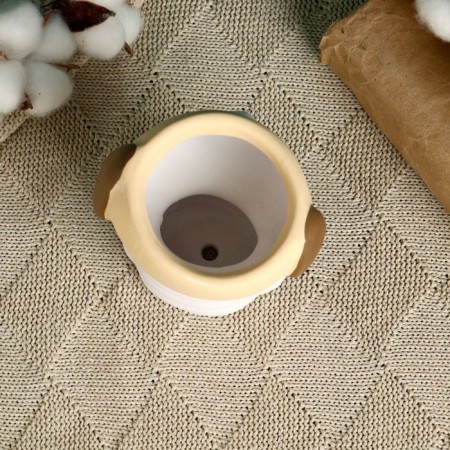 Pot "Cute dog" Lilac, 6x11cm-2