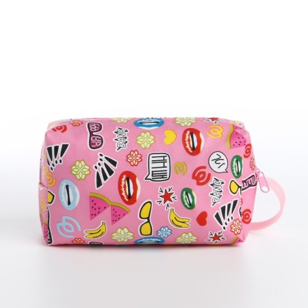 Lightning cosmetic bag, pink color-1