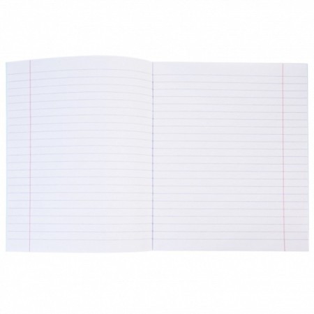Notebook 18 sheets in the line is blue, plastic cover, title sheet, offset block 65g/m2-2