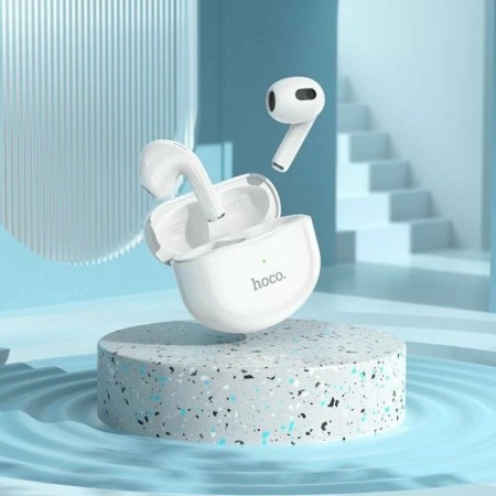 Hoco EW35 TWS headphones, wireless, inserts, BT5.3, 30/250 mAh, microphone, white-8