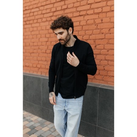 Jumper male ise, size 58, black color-12