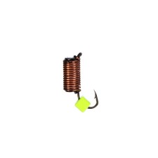 Mormyshka Wolfram Marlin’s Curs, 3 mm, 1.5 g, black + cube lemon UV, 15 pcs.