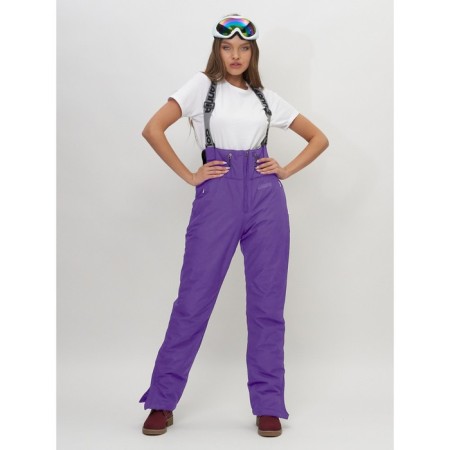 Ski pants female, size 50, purple color-1