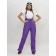 Ski pants female, size 50, purple color