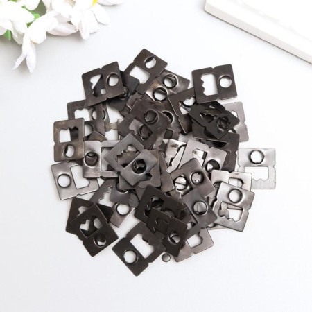 Suspension stocking for photo frames metal black 2.1x1.9 cm-2