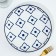 Ceramic plate "Morocco", 22.5 cm, white color