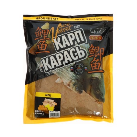 Bait TAKEDO BRICK VELVET, Carp, crucian, honey, 800 g