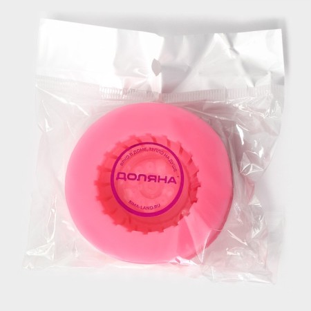 Mold Dolyana "Shine", silicone, d = 6.5 cm, pink color-4