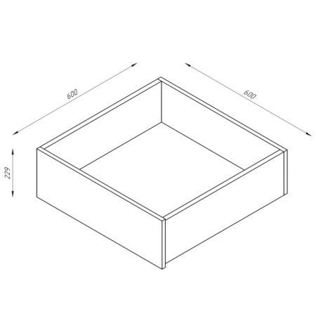 Box rolling under the Orion bed, 60 × 60 cm, the color of the sonoma oak-2