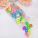Hair elastic bands "Mahrushka" (set of 72 pcs. ± 10 pcs.) Rainbow, mix