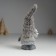 Souvenir Polystone "Santa Claus in a gray knitted cap, with a white beard" Mix 8.5x5x18 cm