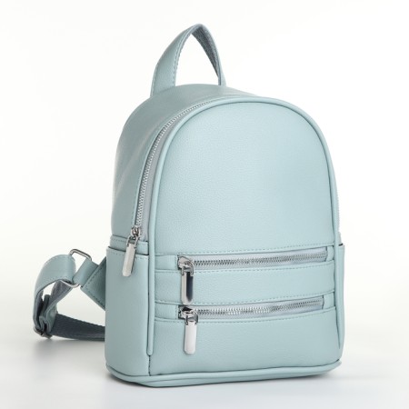 Women's backpack on lightning, blue color