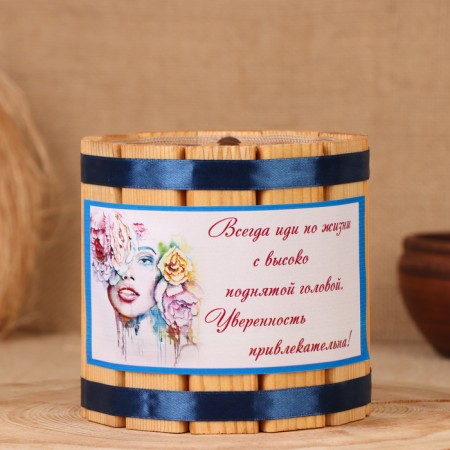 Barrel-cap "Always go to the dream", 12x12x12 cm