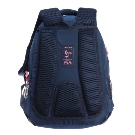 School backpack, 40 x 27 x 20 cm, Grizzly, ergonomic back, laptop department, blue-5