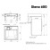 Paola siena sink 600, 60x60 cm, above the washing machine