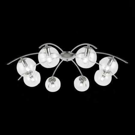 Ceiling EVOLUCE lamp. Sle102602-08. Ratella. 8x40 watts, E14, 90x90x23 cm, chromium color-2