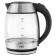 Electric kettle JVC JK-KE1707, glass, 2200 watts, 1.7 l, black