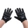Motorcycle gloves with protective inserts, pair, size XL, black