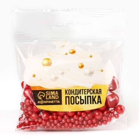 Sprinking confectionery soft: red, 25 g.-5