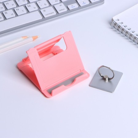 Gift set "You are beautiful!": A stand for a phone and a ring on a case-2