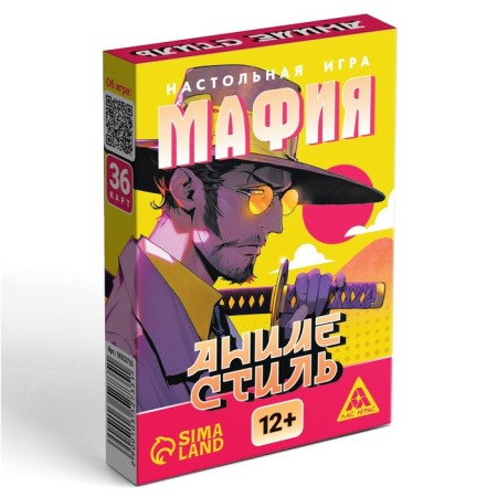 The board game "Mafia. Anime style ", 36 cards, 12+-2