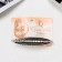 Clot-automatic machine "Rose" strip shine classic, 9.5 cm, silver