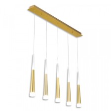 Suspended Citilux “Vegas” CL227052, 93x10x50 cm, 5x7W, LED, yellow color