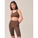 Women's bicycles in the Rubchik Short Legings RIB, size 44-46, dark brown color