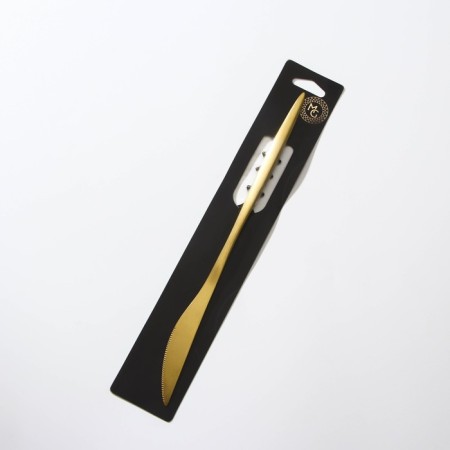 Stainless steel knife Magistro "Osska Basis", length 23 cm, gold color-4