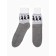 Women's woolen socks "cat", gray color, rr 25-27