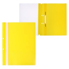 Calligrata, A4, 180 microns, yellow, transparent top, with perforation