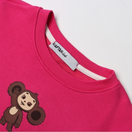 Sweatshirt Children's kaftan Cheburashka r. 36 (134-140 cm)-6