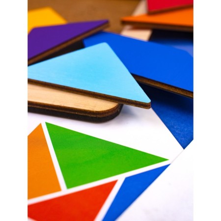 Puzzle "Tangram" with cards (17 pcs.)-5