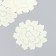 The workpiece of Foamiran "Flower Curly" 10x9.5 cm set 5 pcs. Ribbed champagne