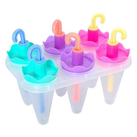 Forms for ice cream multid elaborates, 6 cells, plastic