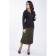 Female skirt, size 44, green color
