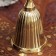 Bell "strips" brass 13.5x6.2x6.2 cm