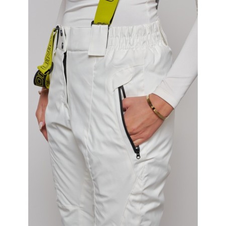 Semi -combinezone ski insulated female winter, size 50, white color-8