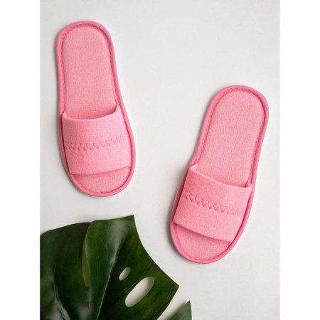 Women's slippers open nose, size 36-38, pink color-4