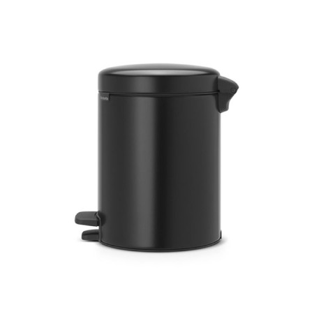 Brabantia Newcon bucket, plastic inner bucket, with a pedal, black matte color, 5 liters-1