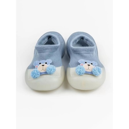 Boots-knees children's FIRST STEP Pure Toys with a breathing sole, size 24, color blue
